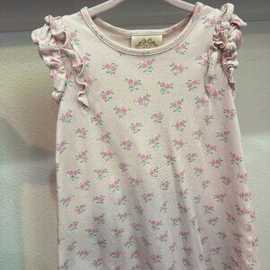 Beaufort & Bonnet Ruehling Ruffle Dress Best Buds Floral Pink Size 4T | GUC